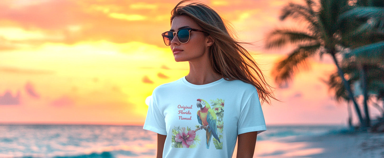 Florida Nomad Parrot T Shirt