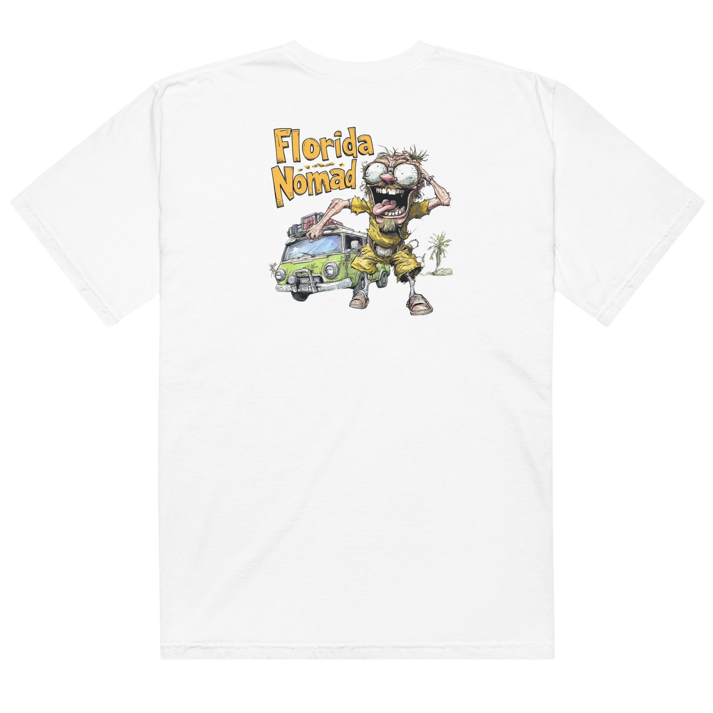 Florida Nomad Crazy Cartoon T-Shirt | Fun and Adventurous Design