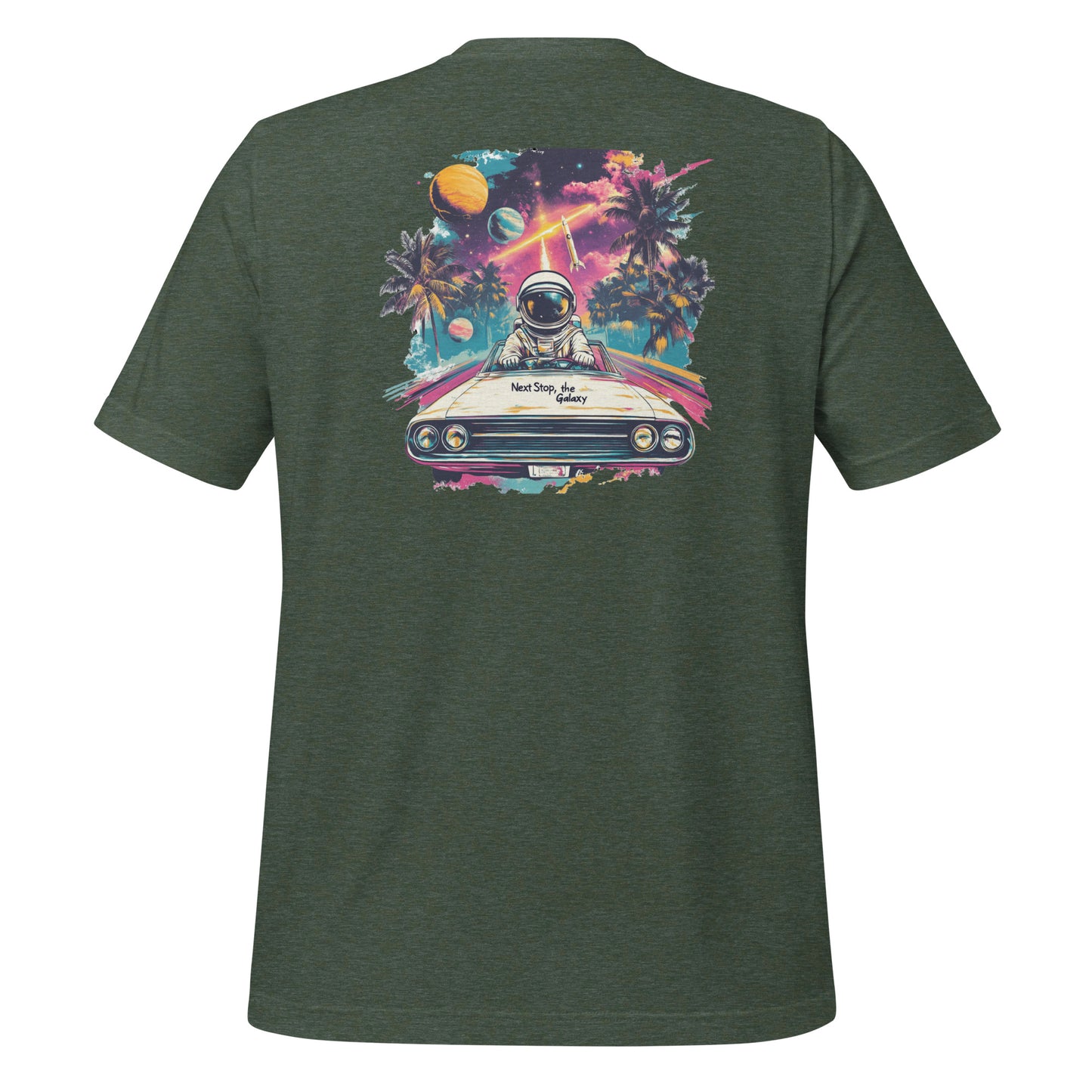 Next Stop, the Galaxy T-Shirt | Retro Astronaut Adventure Design