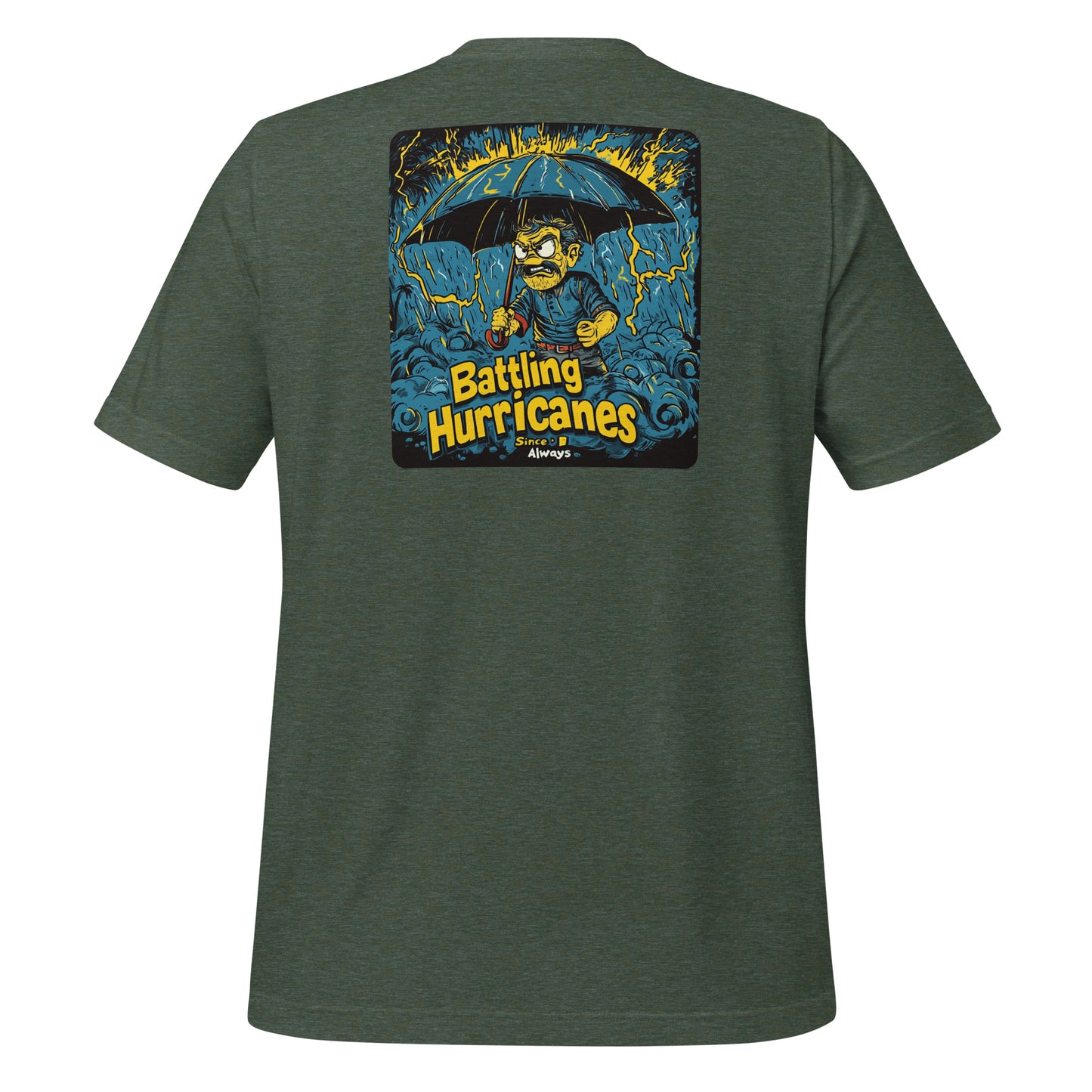 Green Battling Hurricanes T-Shirt – Florida Man Stands Strong