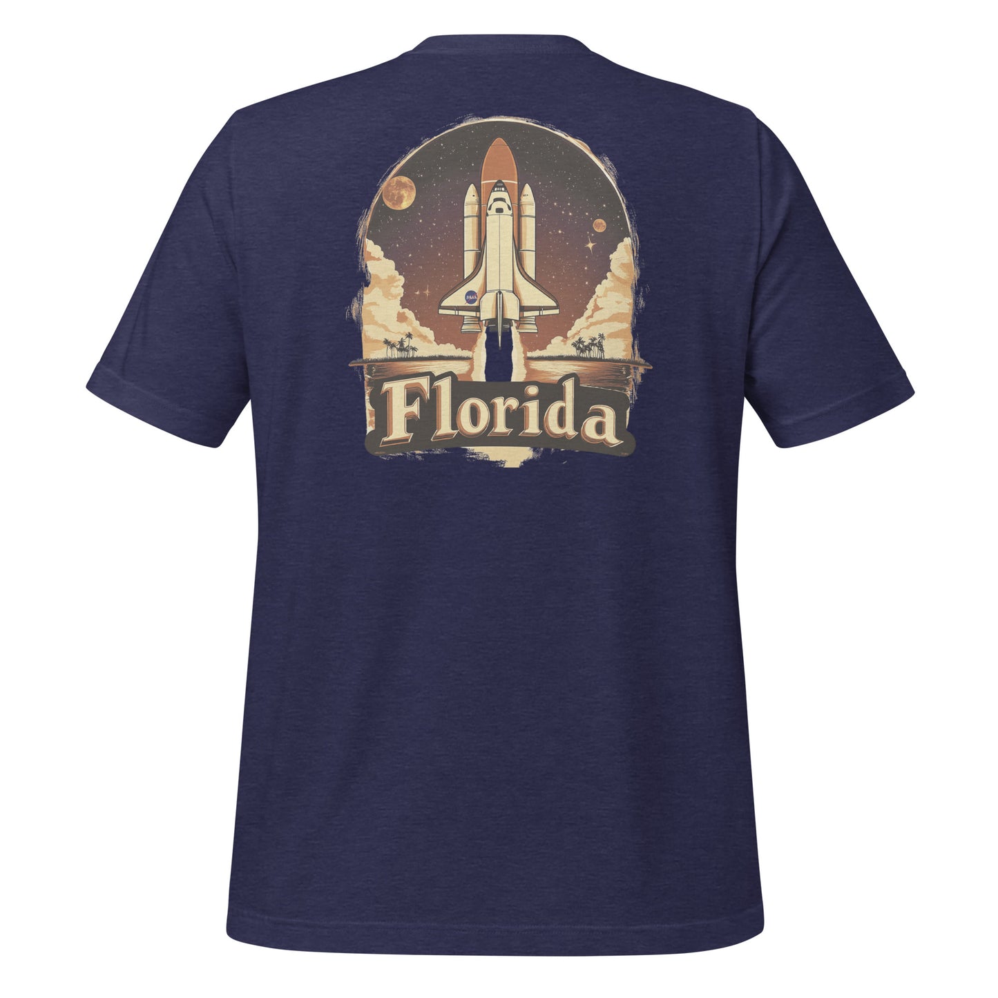 Florida Space Shuttle T-Shirt – Retro Rocket Launch Design