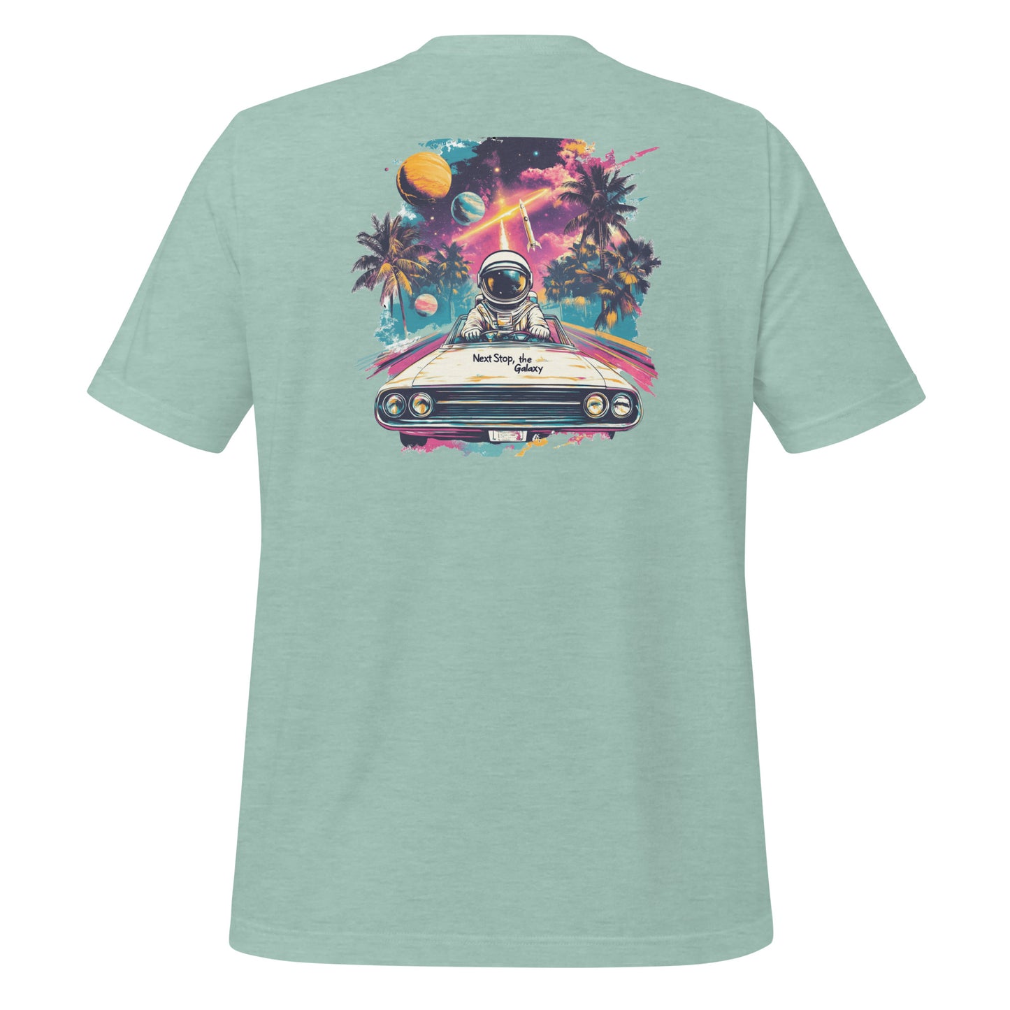 Next Stop, the Galaxy T-Shirt | Retro Astronaut Adventure Design