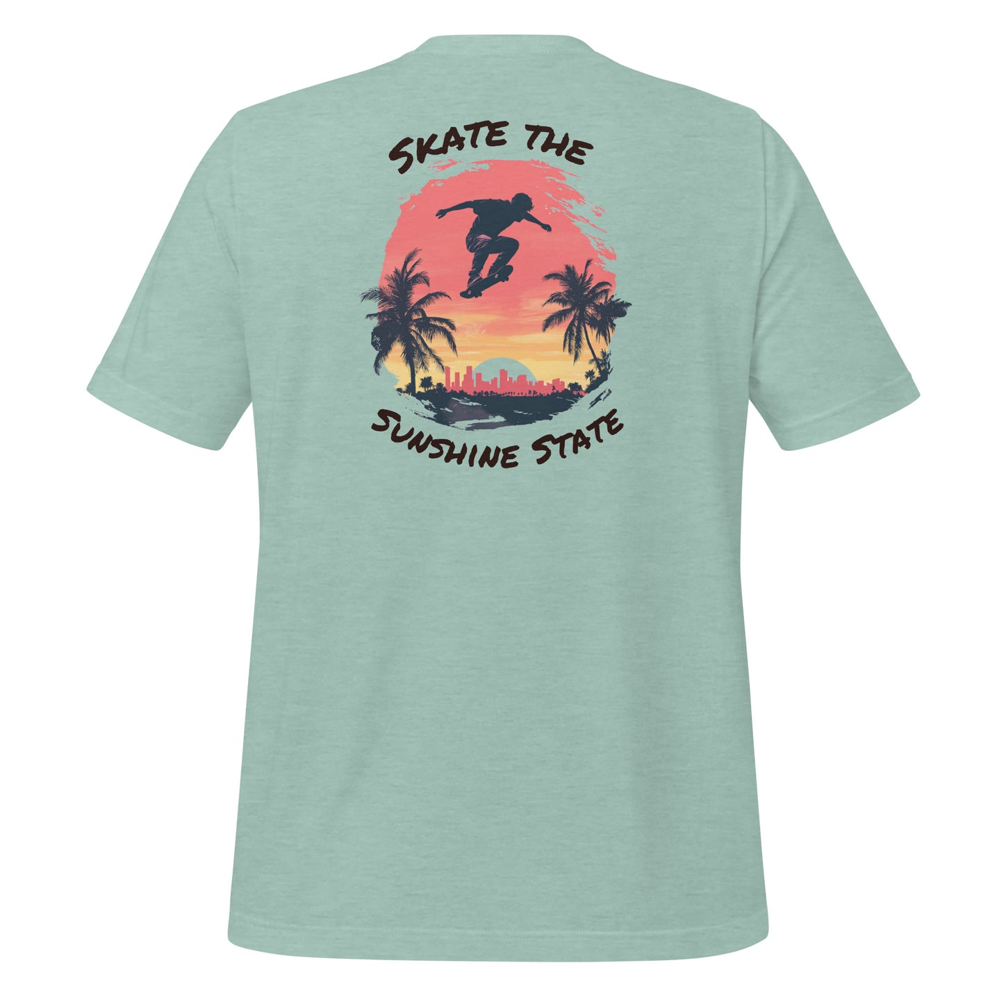 Florida Skater Sunset Graphic Tee – The Sunshine State Edition