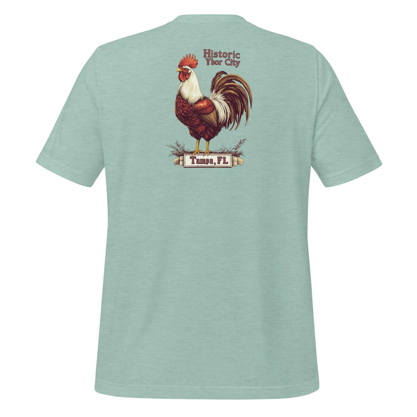 Retro Ybor City Rooster T-Shirt – Classic Tampa Tee