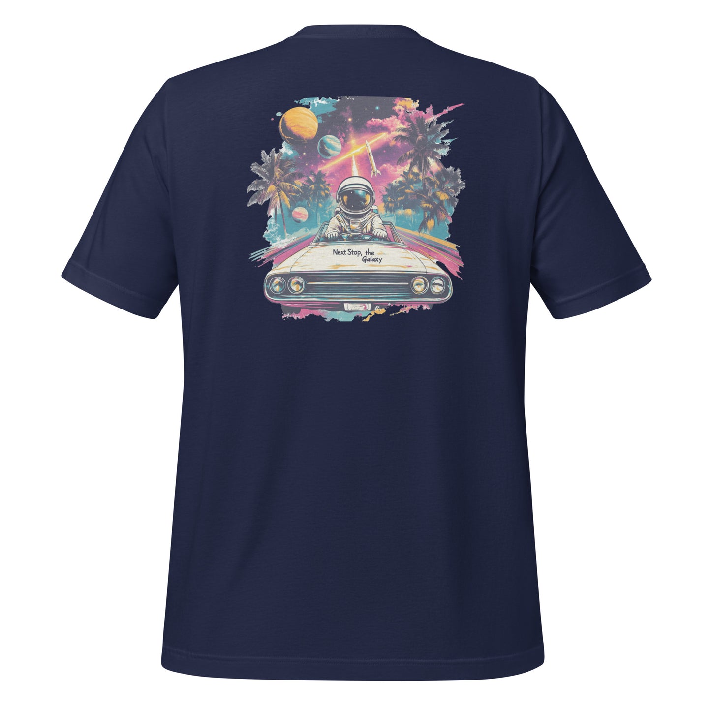Next Stop, the Galaxy T-Shirt | Retro Astronaut Adventure Design