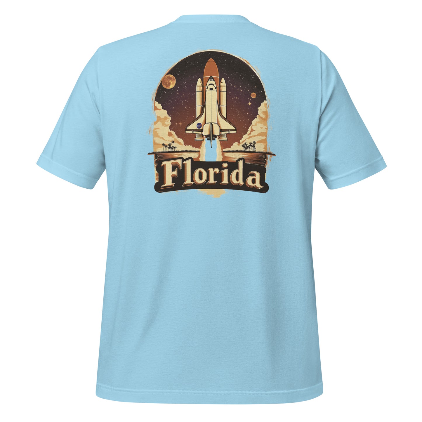 Florida Space Shuttle T-Shirt – Retro Rocket Launch Design