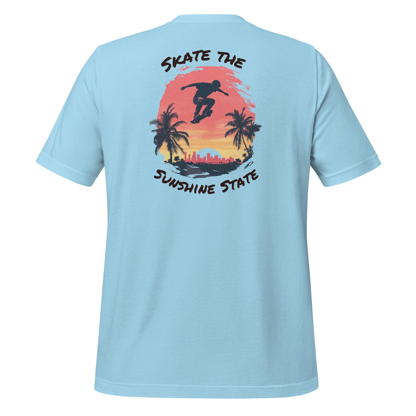 Florida Skater Sunset Graphic Tee – The Sunshine State Edition