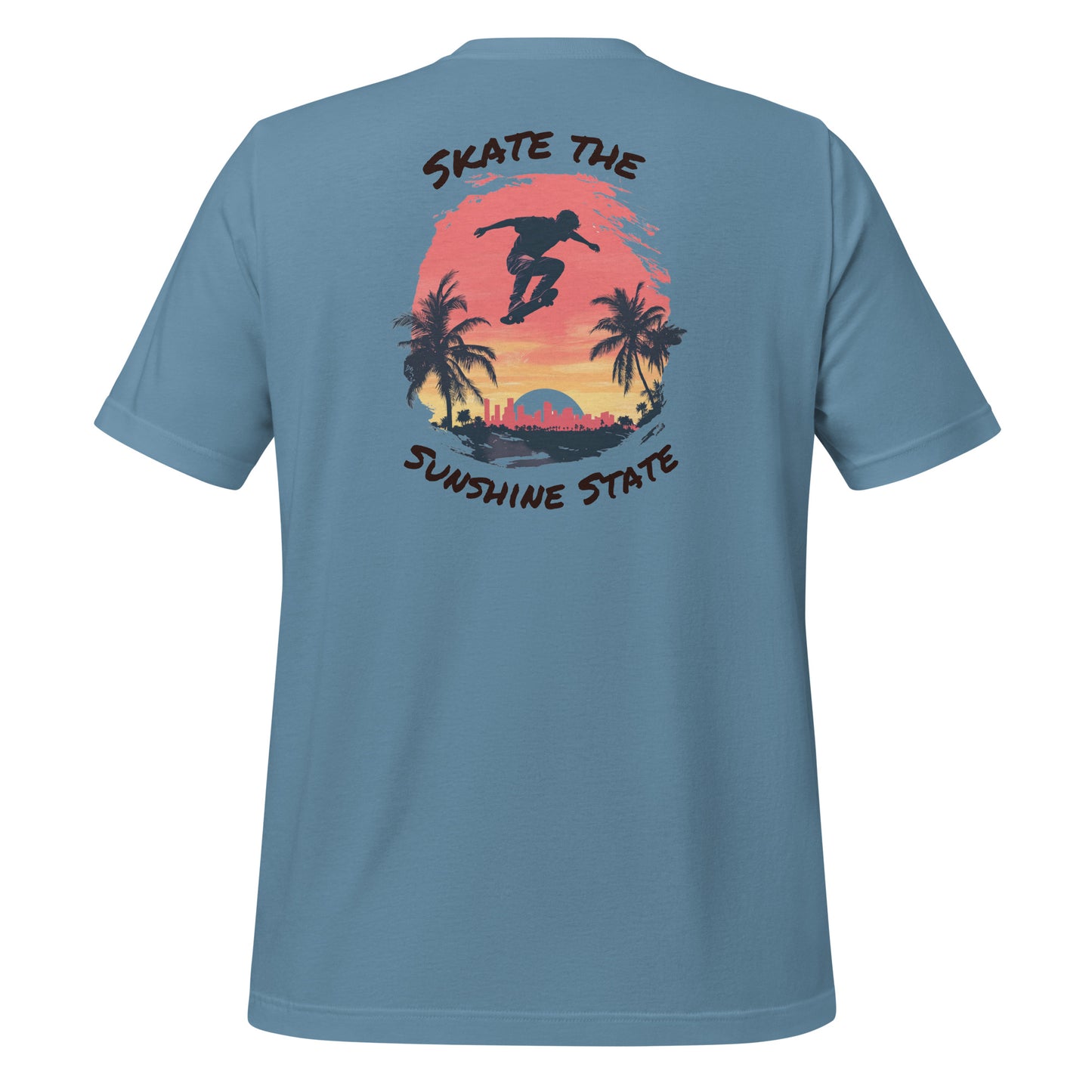 Florida Skater Sunset Graphic Tee – The Sunshine State Edition