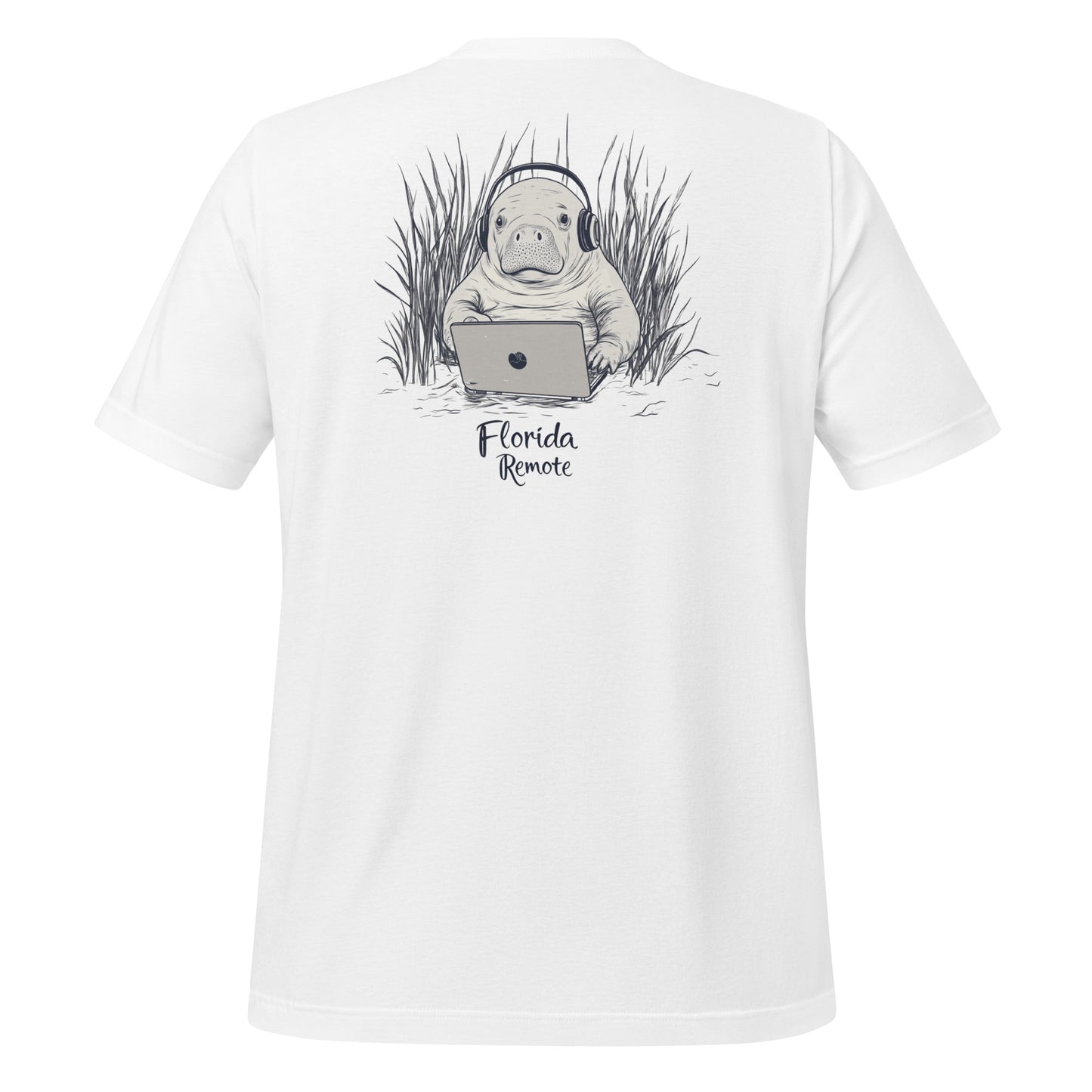 Florida Work from Anywhere Tee | Manatee Remote Life Graphic