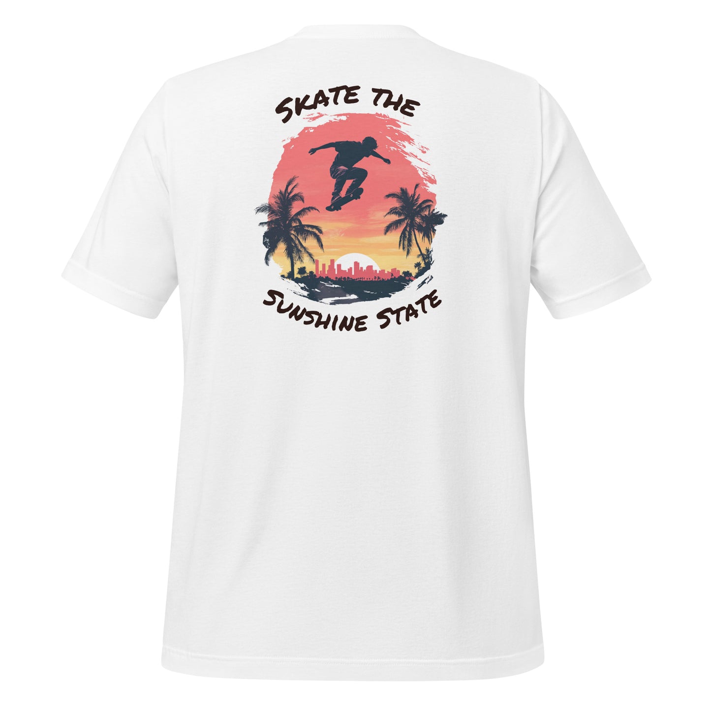 Florida Skater Sunset Graphic Tee – The Sunshine State Edition