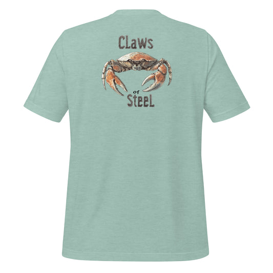 Steel Grip Florida Stone Crab Tee – Coastal Tattoo T-Shirt