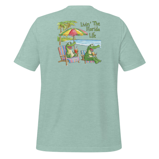 Livin' The Florida Life Tee – Gator Beach Vibes T-Shirt