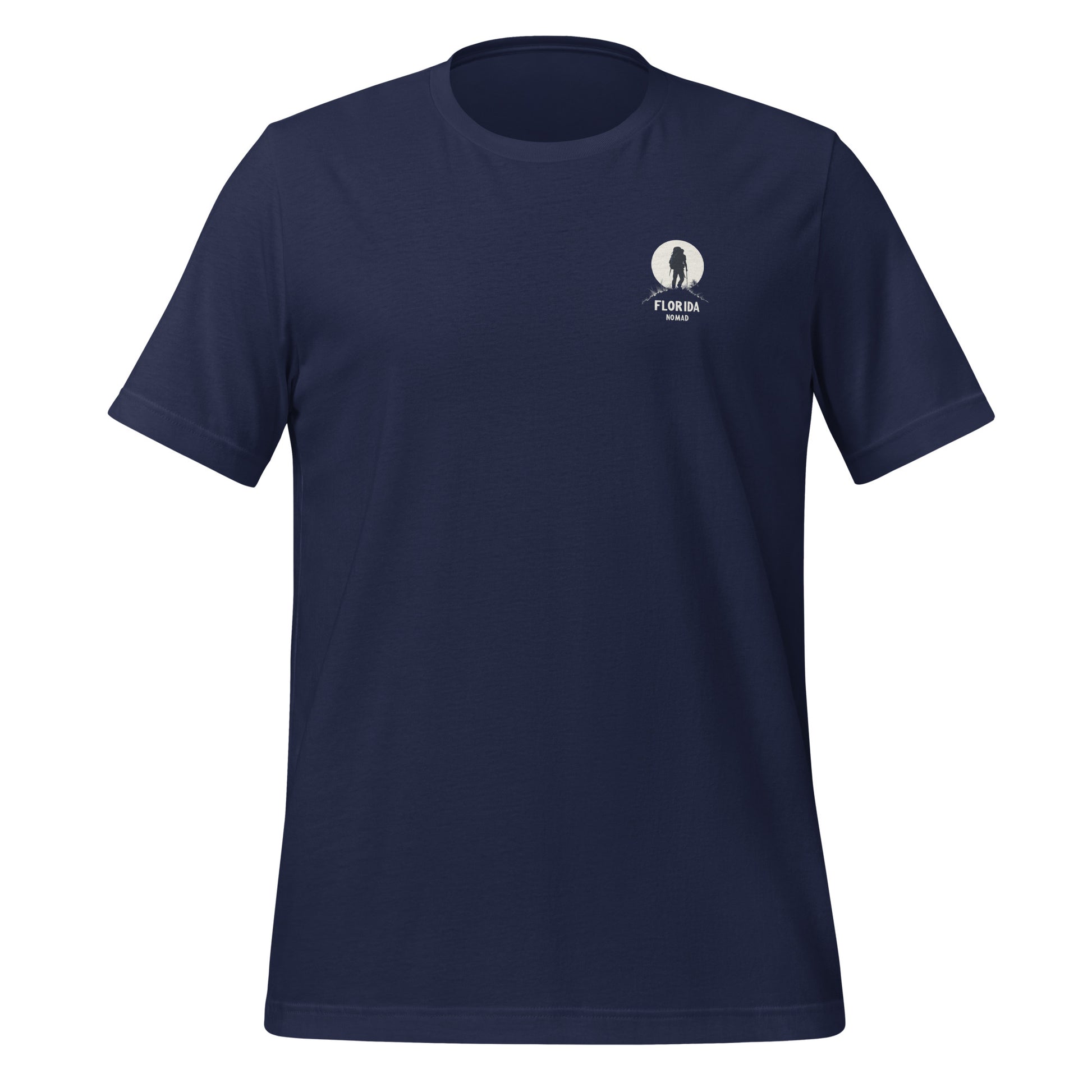 Florida Nomad Logo on a Dark Blue Shirt